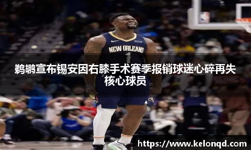 鹈鹕宣布锡安因右膝手术赛季报销球迷心碎再失核心球员